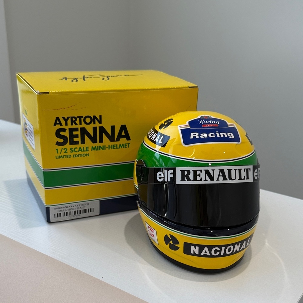 1994 Aryton Senna 1:2 mini helmet Williams Renault Formula 1 F1​
